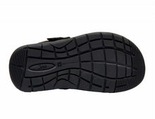 Load image into Gallery viewer, Capri III Standard Fit Men&#39;s Double Adjustable Velcro Strap Nubuck Leather &amp; Textile Flat Sandal
