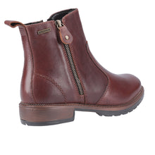 Load image into Gallery viewer, Ashwicke Standard Fit Women&#39;s Leather Waterproof 2 Zip Fastening Ankle Boot
