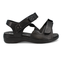 Load image into Gallery viewer, Bronwen Dual Fit Women&#39;s Elasticated &amp; Velcro Dual Removable Extendable Strap Fastening Sandal
